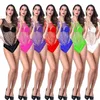 Vrouwen sokken sexy lingeries korte mouw visnet bodycon kousen erotische bodysock tops gaas slaapkleding ondergoed kostuums nachtkleding