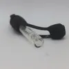12mm Silicone Sleeved Taster One Hitter Pipe à fumée Pas de casse portable et design durable Pipe en verre