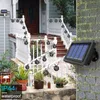 Lampes solaires de lanterne de guirlande lumineuse LED guirlandes suspendues à flamme scintillante avec 8 boules pour jardin