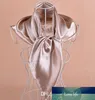 Bufanda cuadrada Hijabs de seda royan satinada sólida, bufandas para el cuello 90*90cm 50 piezas/lote #2086