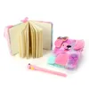 Cartoon Dog Plushs Notebooks Sequins Rainbow Color Bow Notepads Floppy Ears Lovely Small Portable Child Notebook 7 8SM G2