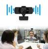 Webcam HD 2K Caméra d'ordinateur ultra-claire Caméra en direct USB sans pilote 4MP Microphone intégré 2MP avec protection de la vie privée