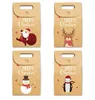 Рождественские подарочные пакеты Xmas Vintage Kraft Paper Candy Candy Candy Candy Decket Package Party Party Hoods Организация Организация Sea Dross LSK1003