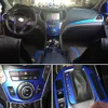 For Hyundai SantaFe IX45 2013-17 Interior Central Control Panel Door Handle 5D Carbon Fiber Stickers Decals Car styling Accessorie275f