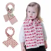 Kostenloser DHL UPS INS Kinder Baby Schals Dinosaurier Liebe Herz Designer Baby Jungen Mädchen Winter Outwear Kinder Wraps Scraf