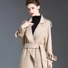 최고 품질의 여성의 이중 캐시미어 코트는 칼라 롱 슬리브 새시 벨트 우아한 외투 겨울 겉옷