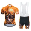 Vendite dirette in fabbrica Moxilyn 2020 Uomo Abbigliamento nero MTB Uniforme Abbigliamento da bici Maglia da ciclismo Set corto Ropa Ciclismo Maillot Culotte SKULL04