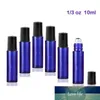 10 Ml Glass Roll-on Bottles with Stainless Steel Roller Balls for Essential Oils (Purple) Glass Essential Oil Perfume Sample Roller Bottles