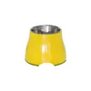 Rostfritt stål Dog Bowl Stand Pet Feeder Dispenser Non Slip Plate Accessorie Comedero Perro Gamelle Chien Matning DD60G Y200917