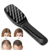 Electric head massager anti-hair loss wide tooth straight hair comb plastic vibration light therapy scalp massage comb