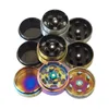 3/4 Layers herb grinder 30mm 40mm 50mm Diameter Zinc Alloy Rainbow Laser Color Mini Tobacco Grinders Crusher smoking