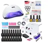 Nagelkit voor Manicure Set Gel Nagellak Set met 35000 ~ 18000RPM boormachine 84 ~ 24W Lamp Art Tools