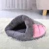 Sıcak kedi yatağı köpek yavrusu ev kış köpeği yastık kapalı sepet mağara kennel yuva s ürünleri için cama de gato y200330