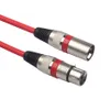 XLR كابل كاريوكي ميكروفون الصوت مدفع كابلات الصوت XLR ذكر إلى أنثى M / F 3PIN جاك اكتدان ميكروفون الحبل لخلاط مكبرات الصوت