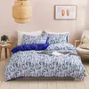 Bedbladen sets ingerichte platte vellen 3 stks Bruin Twin Double Queen King Beddengoed Sets Tiener Kinderen Quilt Cover Bed kussenslopen