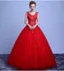Cristal Lace vestido de casamento Vermelho Bege noiva Dressbrautkleid Vestido Mulheres Diamante grávida Plus Size Wedding Dress Lace Up