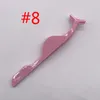 10 färger multifunktion ögonfrans curler ögonfransklipp pincettplastplast falska ögonfransar ögon fransar klipp skönhet makeup verktyg 100 pcs4793293