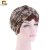 Nuovo cotone con stampa floreale Turbante Cappello Bandana Sciarpa Cancro Chemioterapia Chemio Berretti Headwrap Caps Sleep Cap per donna