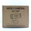 720p HD Digital WebCAM Wbudowany MIC 1MP PC Laptop USB Ładowanie do studiowania online konferencji w domu w biurze