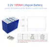 16PCS Original 3.2V 105AH não 135AH LiFePO4 bateria de lítio celular ferro para 12V 24V 48V EVE RV armazenamento de energia solar UE US TAX FREE