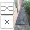 Tuinwandeling bestrating schimmel DIY handmatig bestrating cement bakstenen steen weg betonnen mallen pad maker herbruikbare DIY handmatig bestrating