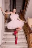 2020 Ligth rose robes de Cocktail sans bretelles Tulle jupes gonflées fête robe de célébrité courte bal robes de soirée tenue de Club