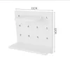 Plastic Racks Storage Holders hole board living room kitchen bedroom partition hanging wall shelf