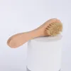 Brosse nettoyante pour le visage pour exfoliation du visage Poils naturels Brosses exfoliantes pour le visage pour brossage à sec avec manche en bois AHF8999375106