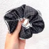 Stor Storlek Koreansk Japan Vintage Headband för kvinnor Svart hårband Söt tryck Plaid Girls Scrunchie Hårband Hårtillbehör