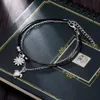 Vintage Wielofrunowany żółw Wisiorek Anklet Dla Kobiet Bohemia Słońce Koraliki Charm Kostka Bransoletka Sandały Łańcuch Nożna Biżuteria