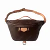 En kaliteli moda pu deri kahverengi çiçek çanta kadın çanta tasarımcısı fanny paketleri ünlü bel çantaları çanta bayan kemer göğüs çanta cüzdan