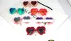 Fashion children heart shape metal frame sunglasses UV400 adumbral kids biy girl beach eyeglasses party decor4601525