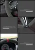 Preto Alcantara cosido à mão Car Steering Wheel Cover para Audi A3 (8V) A4 (B9) Avant A5 (F5) A1 (8X) Sportback Q2 2016-2019