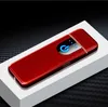タッチスクリーンスイッチライター7mm超薄型USB充電式風当炎のないライターポータブルクリエイティブライターBest9116993