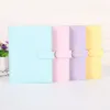 12 colori Blocco note A6 Notebook Binder Diary Handbook Shell Multi-funzione 6 Circle Ring Simple Portable Office Travel Record Book Cases