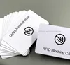 Bärbart kreditkort Protector RFID Blockering NFC-signaler Sköld Säker för Passport Case Purse IC-kort Anti-Scanning 1000PC