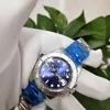 Asia ETA 2813 Bewegung Factory Producti 40 mm blaues Zifferblatt Automatische mechanische bidirektionale rotierende Lünette Herren Uhr 116622 Uhren