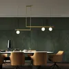 Lampadario moderno a sfera in vetro Lampadario di design/sospensione Nero/Oro Lampada nordica Lustres Haning Lights