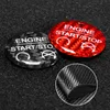 Stickers For Ford Mustang Carbon Fiber Stickers Car Engine Start Stop Button Decoration Cover Car Styling for 20152020 Accessories