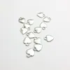 200PCS / Lot Tibetan Silver Alloy Heart Pendant Charms för Smycken Makings Armband Resultat 10.5 * 13.5mm