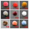 Pom pom sleutelhangers sleutelhanger imiteren konijn bont bal sleutelhanger vrouwen dame auto handtas sleutelring stevige pluizige faux konijnenbont sleutelhanger 8 cm 2020