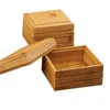 Caixa de sabonete de bambu natural, suporte de bandeja de sabão de bambu, armazenamento de sabonete, recipiente para banho, chuveiro, banheiro, mar rápido 4323208