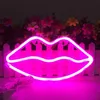 Dekoratives Licht Neon Lippenschild LED Nachtlichter Schlafzimmer Dekoration Geburtstag Hochzeit Party Haus Wanddekoration Valentinstag Geschenk 123