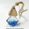 Diamond Car Perfume Bottle Pendant Empty Bottle Air Freshener Perfume Fragrance Diffuser Empty Glass Bottle Portable Pendant Ornament VT1713