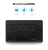 Clavier de tablette Bluetooth sans fil rétro-éclairé à LED 7 couleurs Ultra-mince anglais pour Android Mac OS Windows tablette téléphone