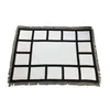 1.25m 1.5m SUBLIMACIÓN 9 Grid/15 cuadrículas de transferencia de calor Impresión Mantidas en blanco Squared Termal Carpet for Home A07