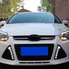 2 unidades para ford focus 3 mk3 2012 2013 2014 2015 drl luzes diurnas 12v led luz do dia luz de nevoeiro à prova dwaterproof água