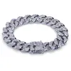 Hot Fashion Gold Färgpläterad Micro Pave Cubic Zircon Armband Alla Iced Out New Night Club Men Braclets Hip Hop Armband