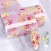 1 caixa série de mármore nail art fails adesivos 4 * 125cm rosa adesivo azul envoltórios transferir papel de mármore dicas de prego decoração