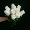 Une vraie touche Rose fleur simulée fausses Roses en Latex 43 cm de Long 12 couleurs pour la fête de mariage fleurs décoratives artificielles